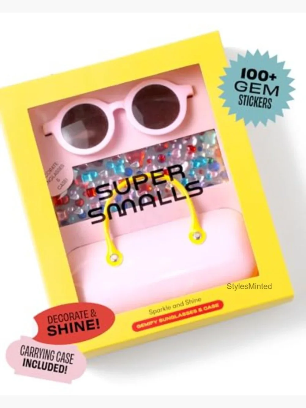 Kids Craft Sunglasses with Gem Stickers and Case